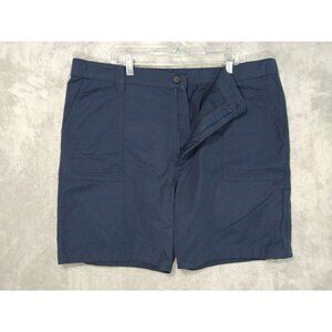 Wrangler Shorts Mens 42 Blue Seneca Outdoor Relaxed Fit Flex Waist Stretch UPF